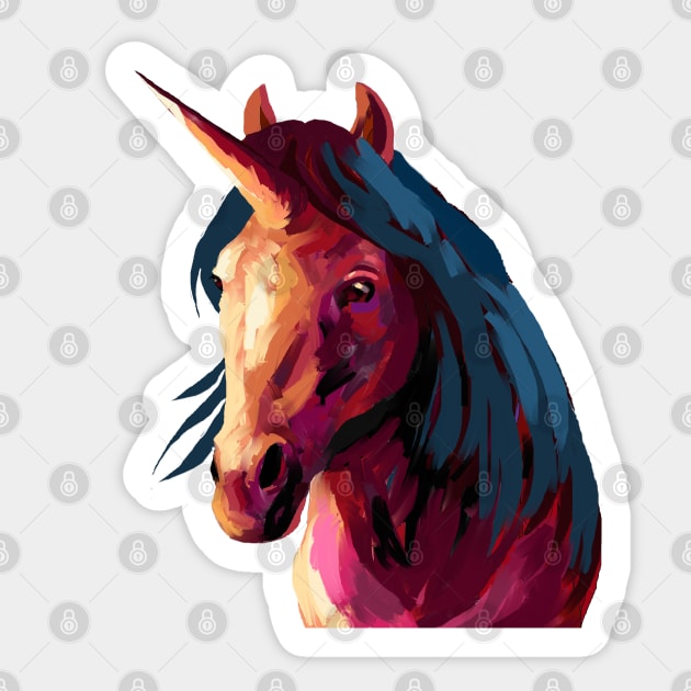 Unicorn Sticker by mailsoncello